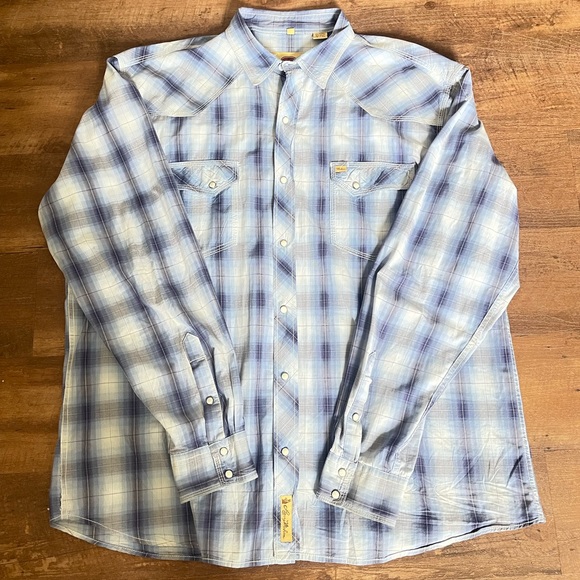 Rafter C Cowboy Collection Pearl Snap Button Down - Picture 1 of 10